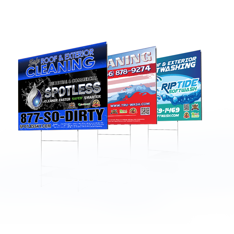 Softwash Systems® Yard Signs Custom SWS Yard Signs