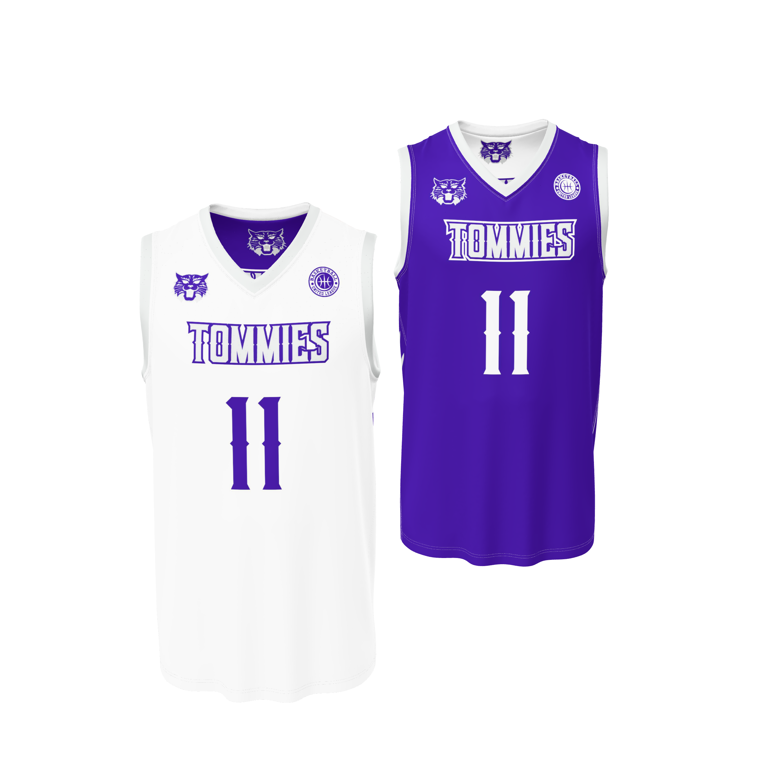 Basketball V-Neck Reversible