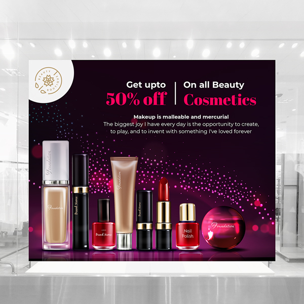 Blockout Vinyl Single Sided Banner