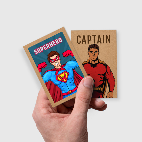 Brown Kraft Trading Cards