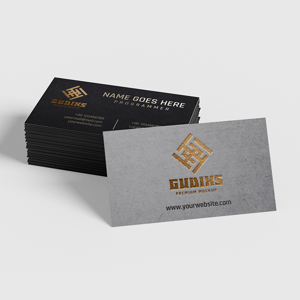 Raised Foil Business Cards