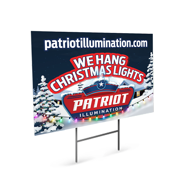 Holiday Light Yard Sign Special Custom Holiday Light Yard Sign Special
