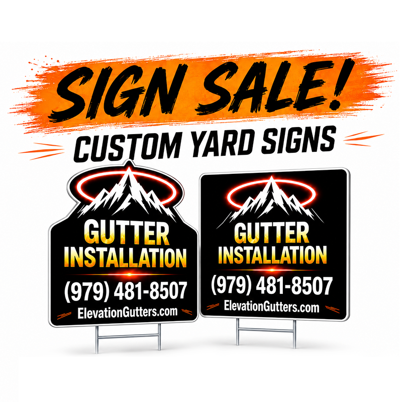 Gutter Sign Sale