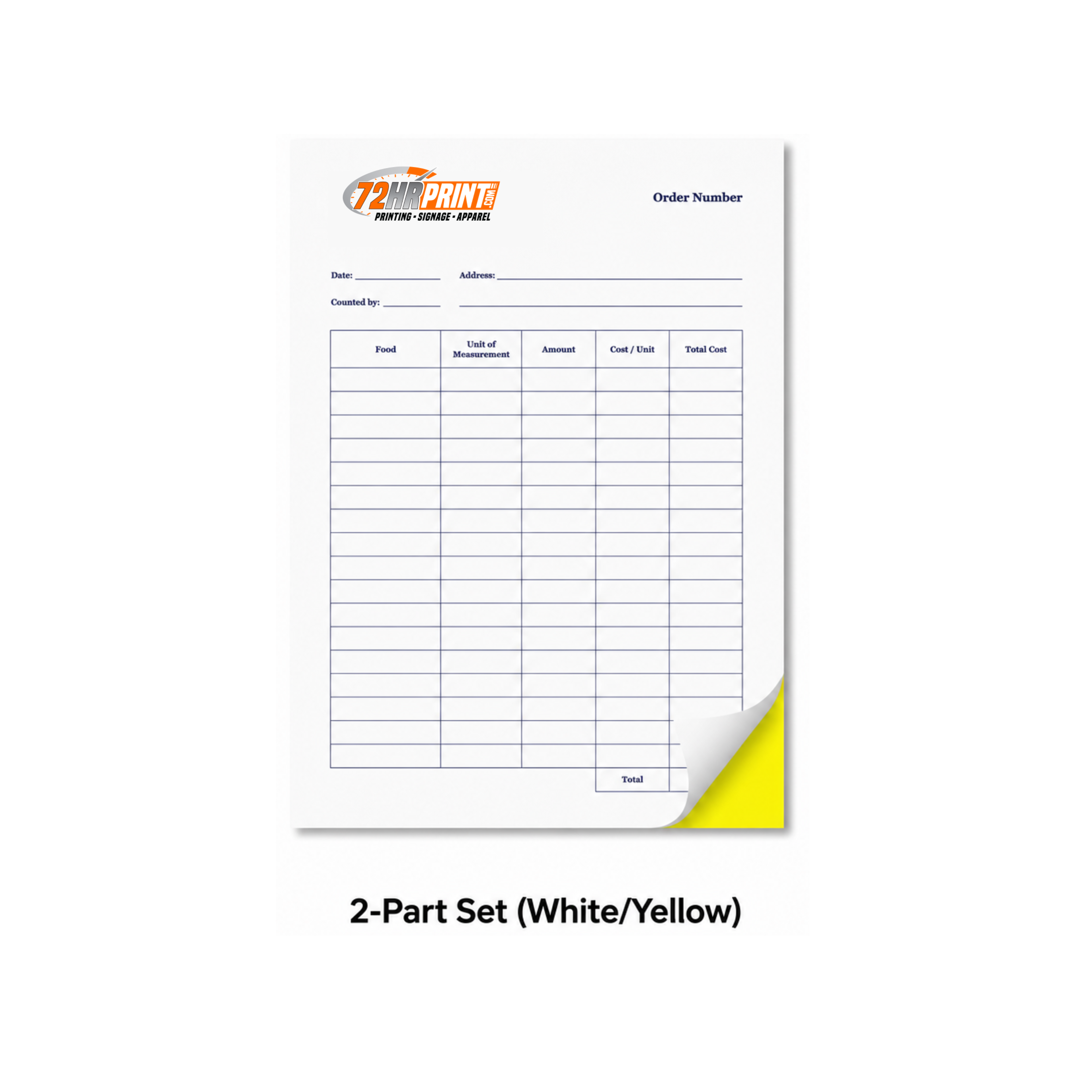 2-Part Set (White/Yellow)