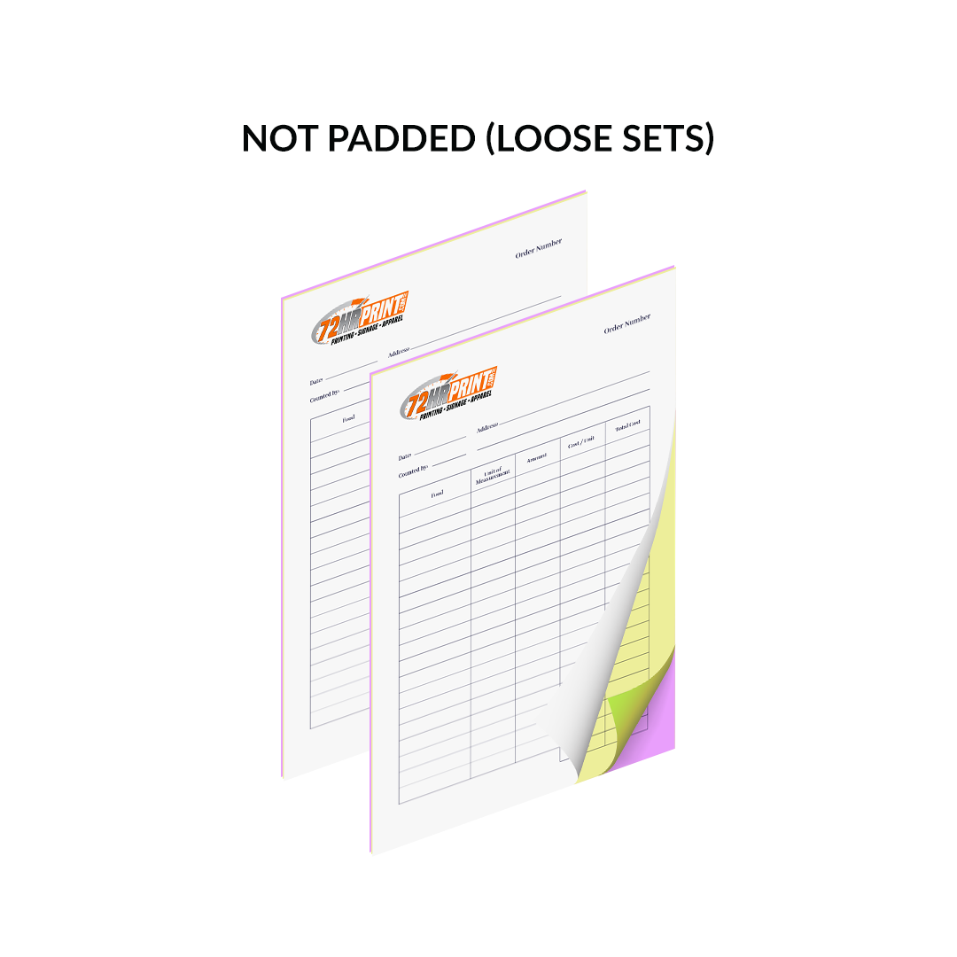 Not Padded (Loose Sets)