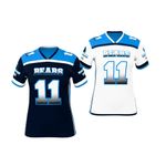 Ladies Reversible Football Fan jersey Single Ply 1