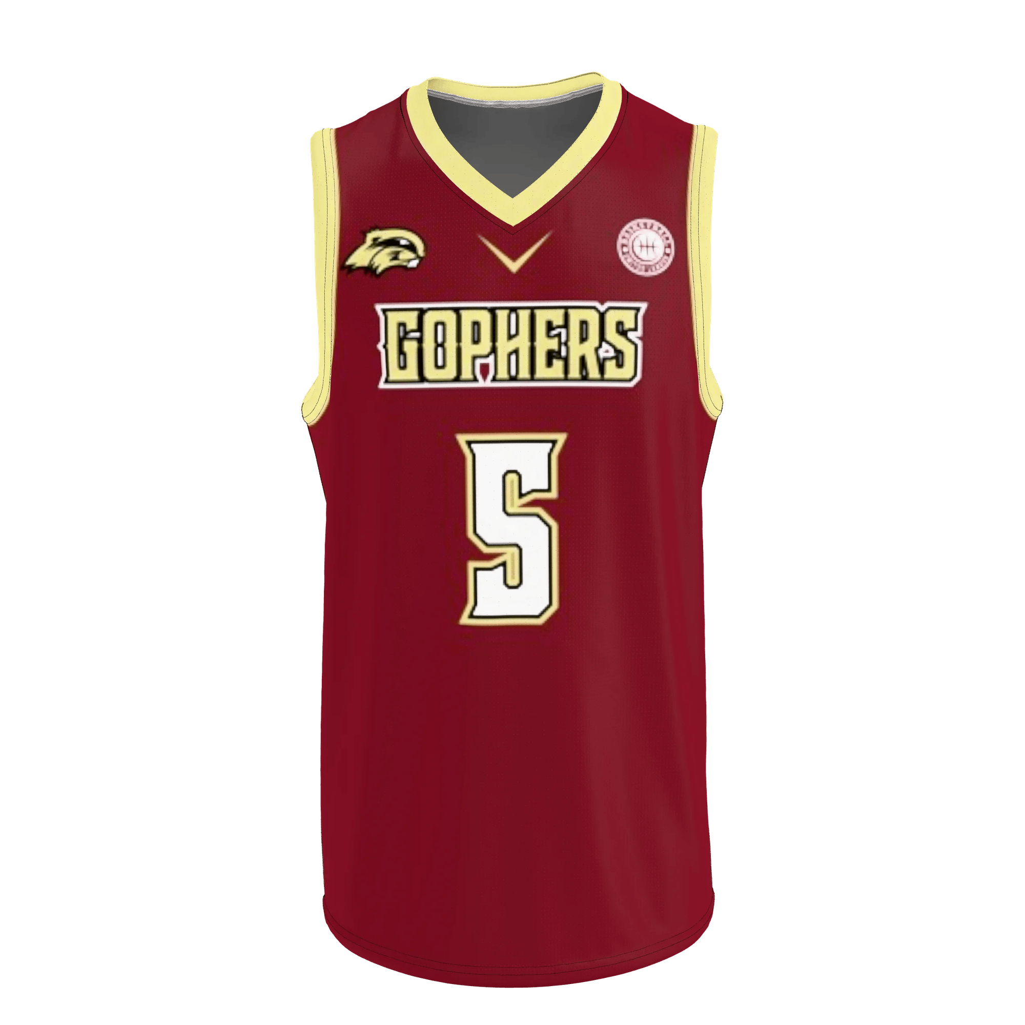 Basketball Sports T-shirt Brown 1