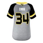 Ladies Softball Full Button 4