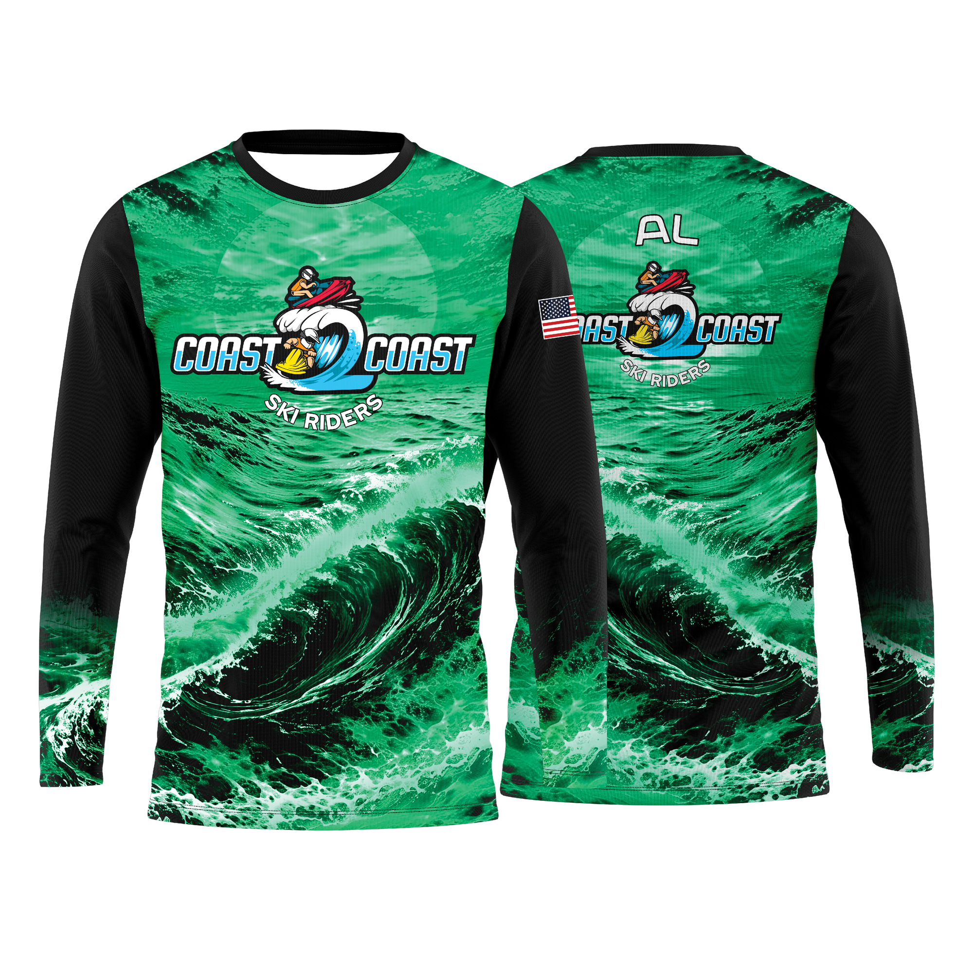 green black