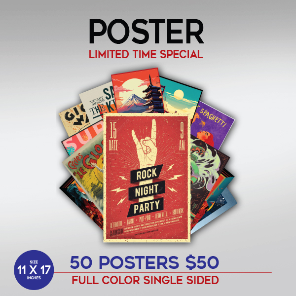 50 Posters for $50