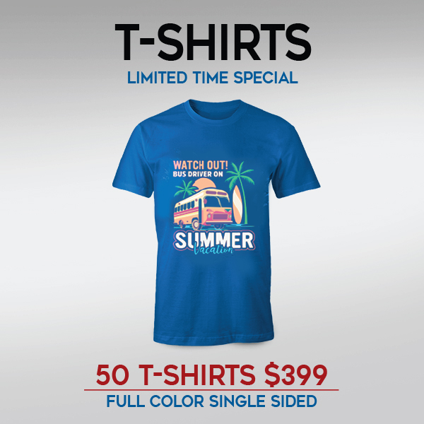 T-Shirt Special 50/$399