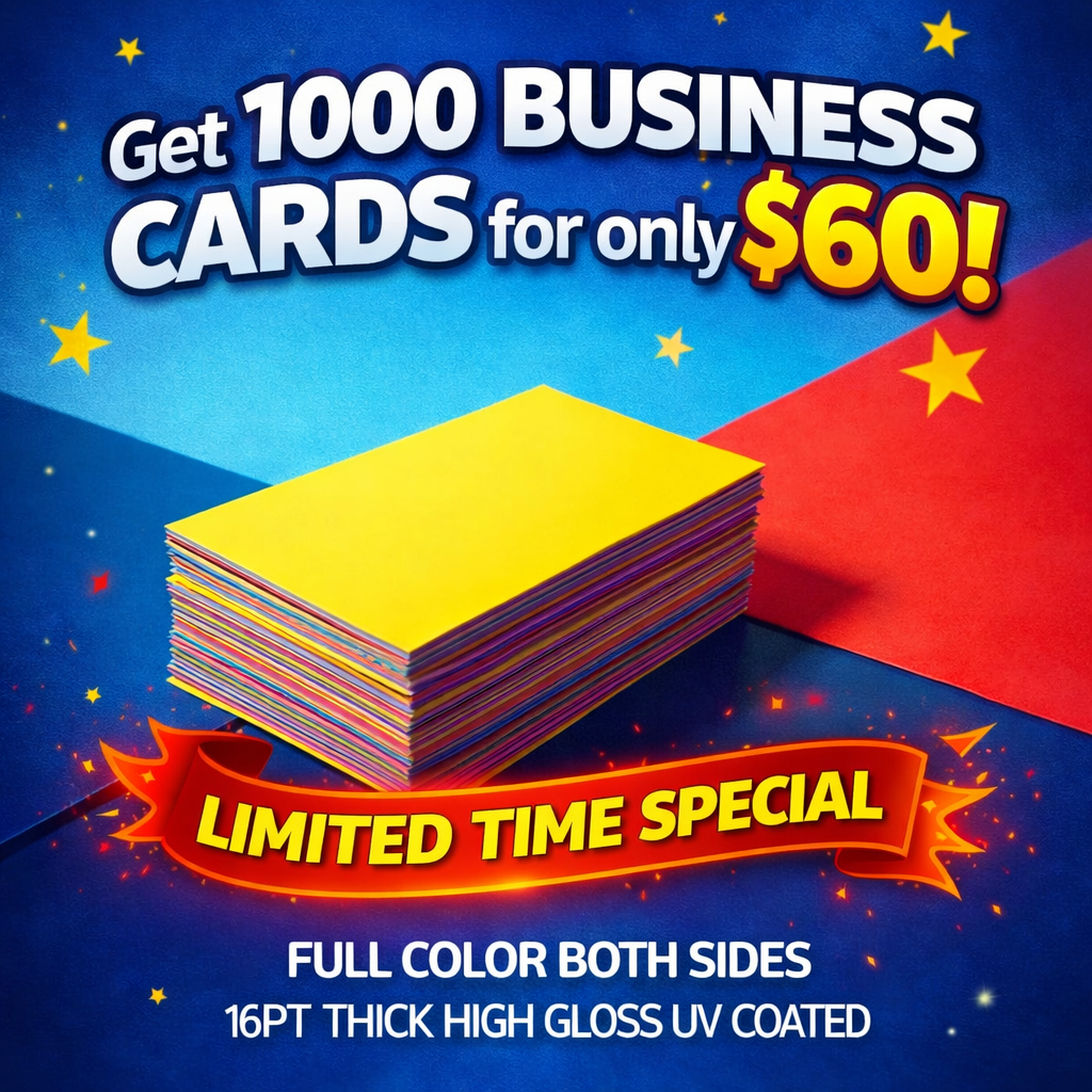 1,000 Business Cards for $60