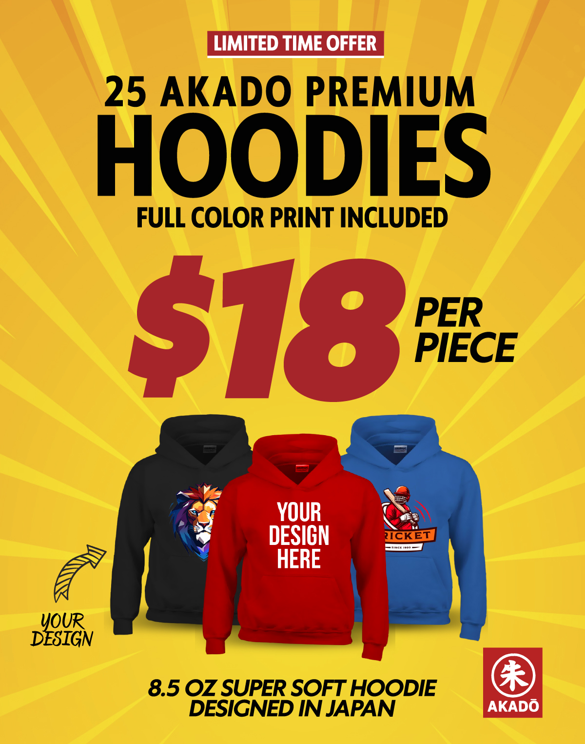 Premium Hoodies for Only $18 Each 1