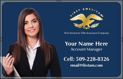 First American Title Business Card Left Silhouette