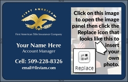 First American Title Business Card Right Box