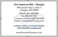 First American Title Business Card Right Box