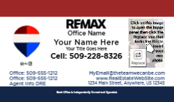 Remax 03 Photo Double Bars white card