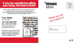 REMAX EDDM 6.25 by 11-inch Postcards