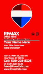 Remax Red Vert Card