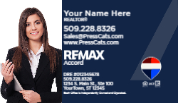 Remax Diag Dark Stripe Blue Photo Left