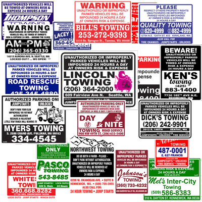 Towing Signs