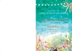 Ocean Watercolor Wedding Invitation Outside