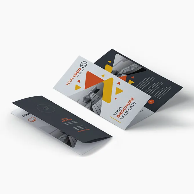 Custom printed brochures for marketing.