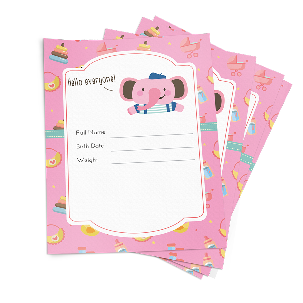 Baby Milestone Cards Milestone cards for tracking baby's growth.