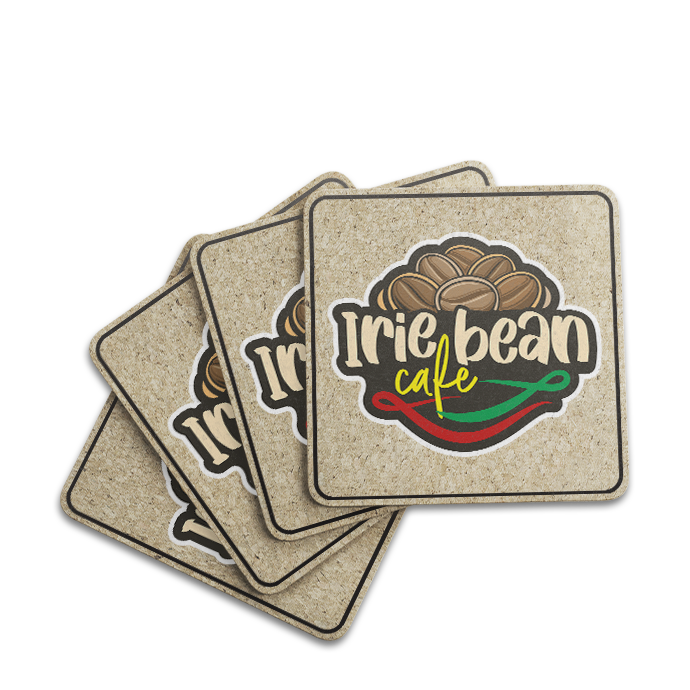 Stylish cork coasters for drinks.