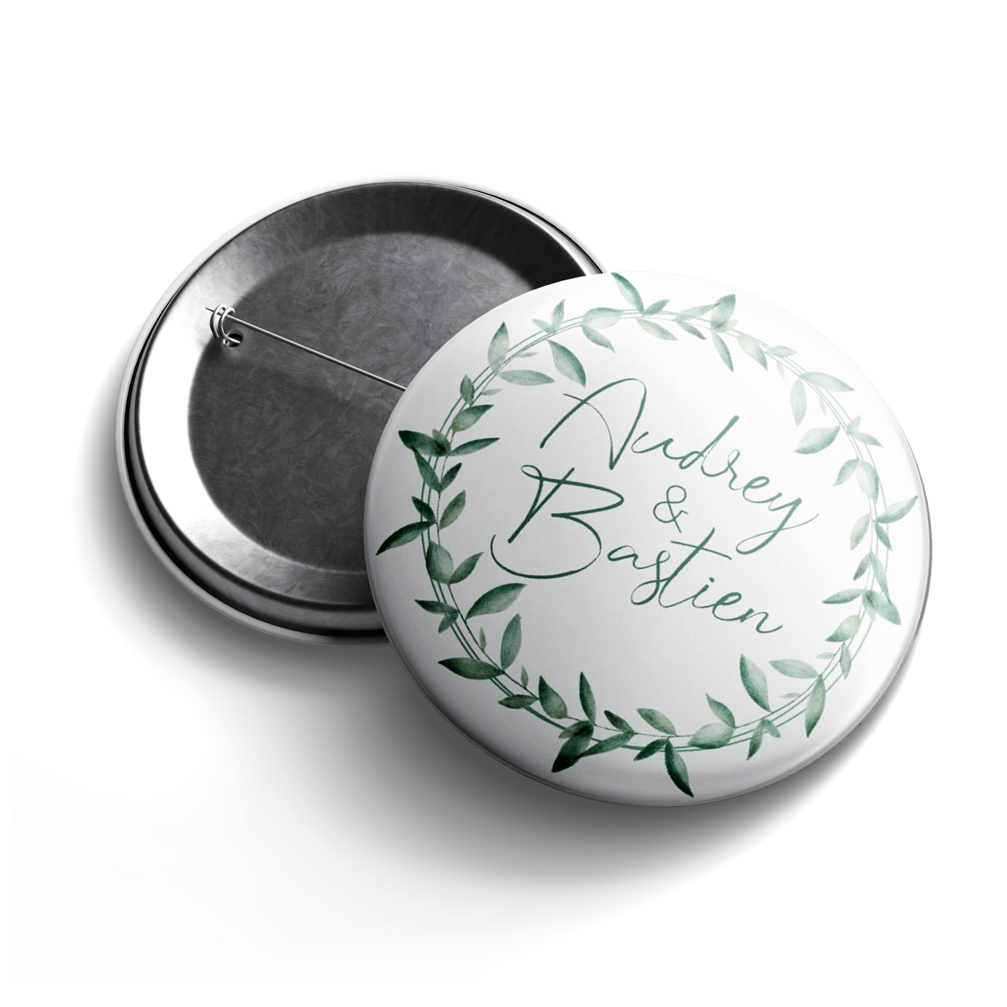 Custom pin badges for events.