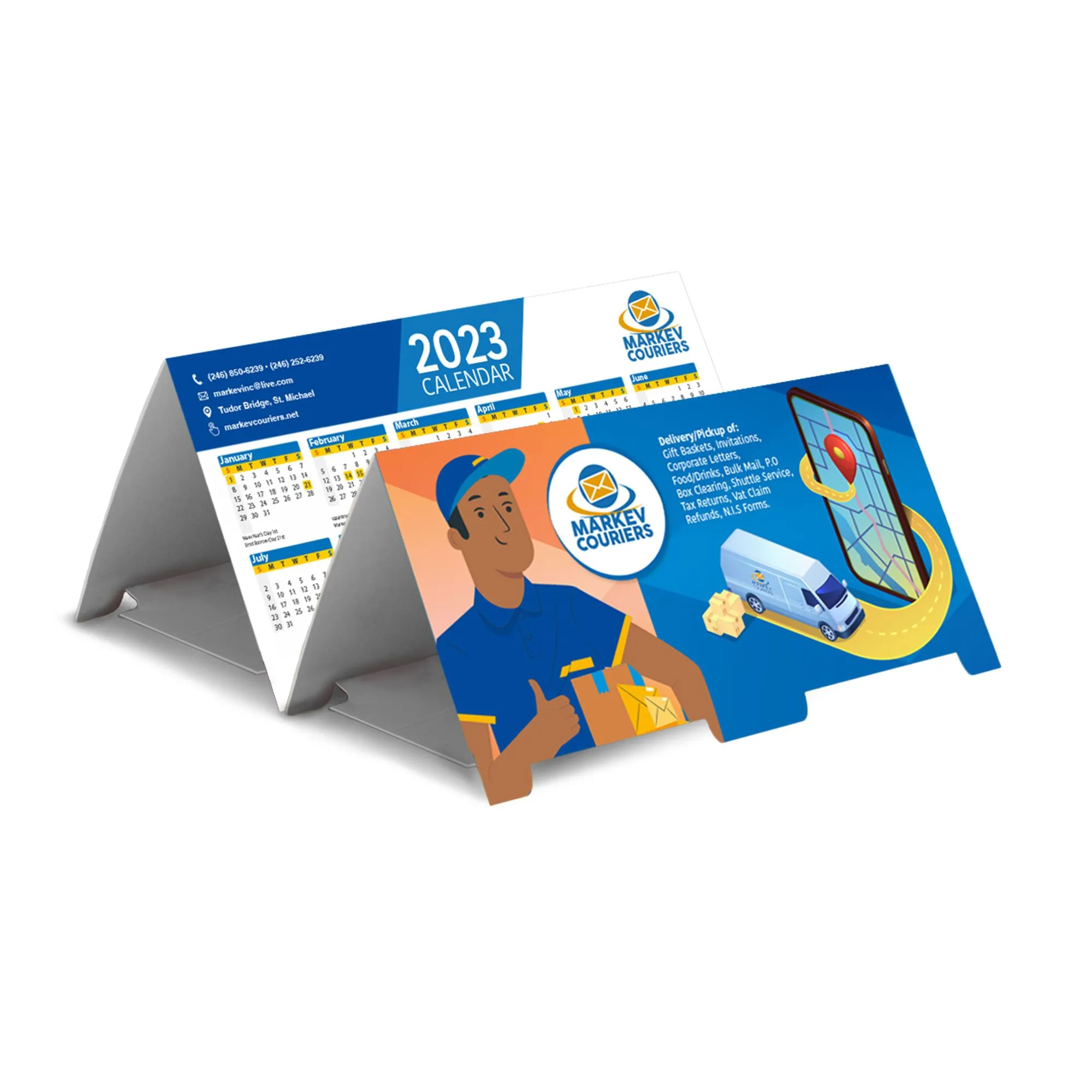 Tent Cards Customizable tabletop cards for events and promotions.