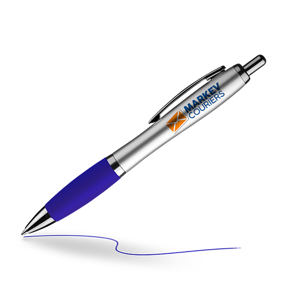 Blue -  Grip Click Pen