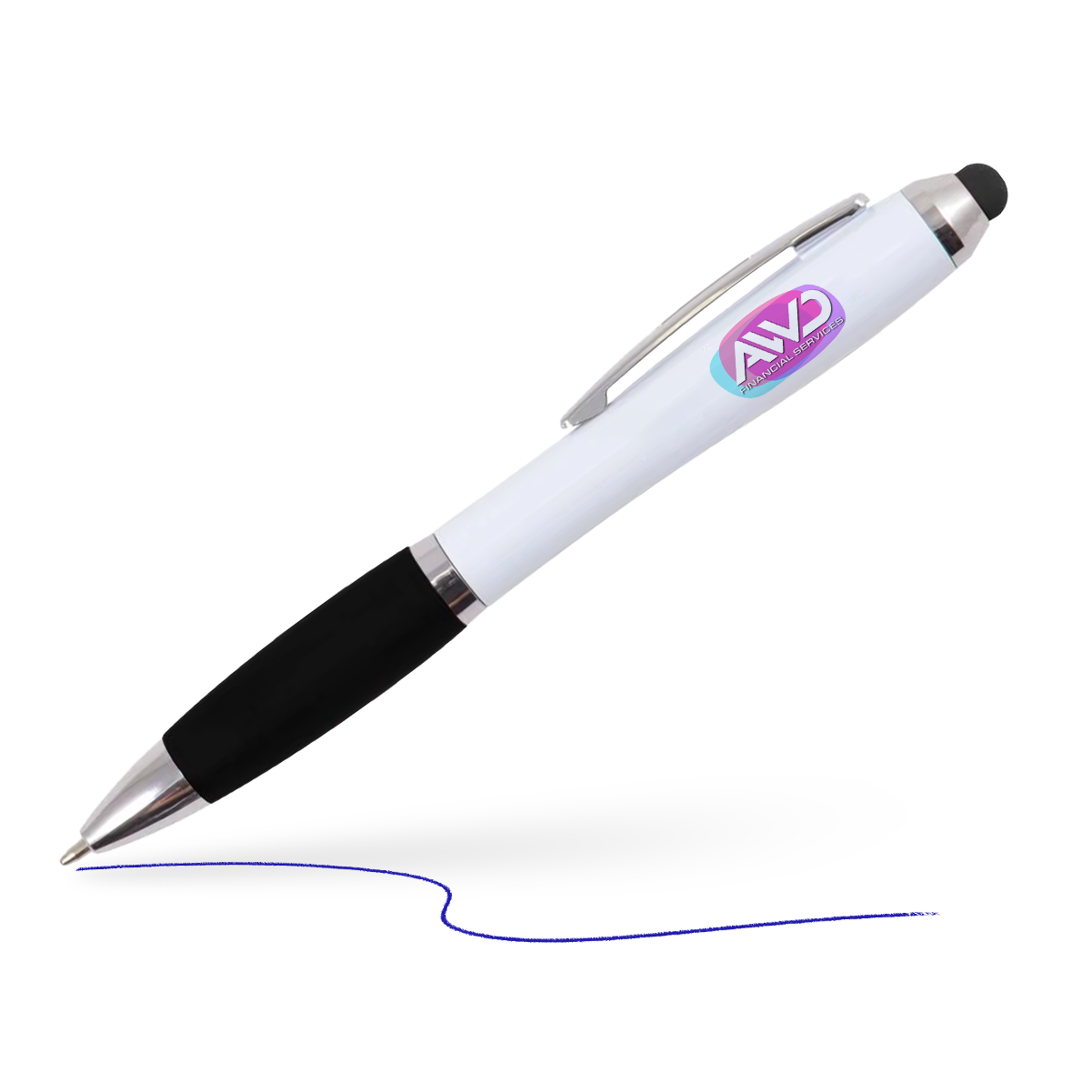Black - Colour Grip Stylus Pen