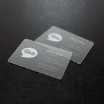 frosted card