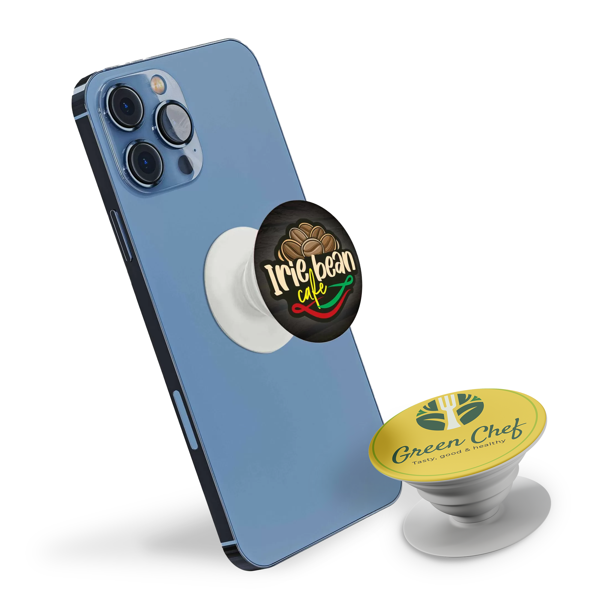 Adjustable phone stand and grip.