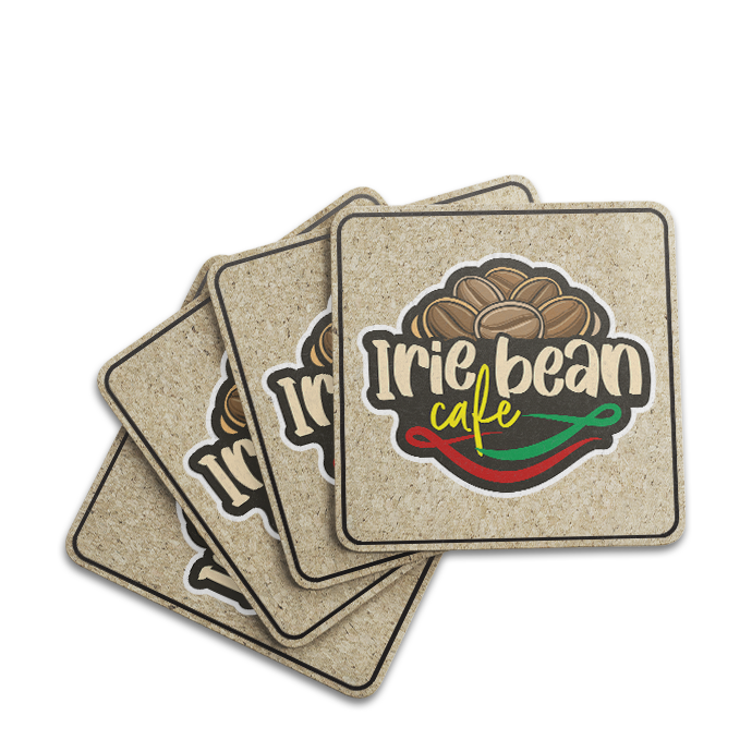 Stylish cork coasters for drinks.