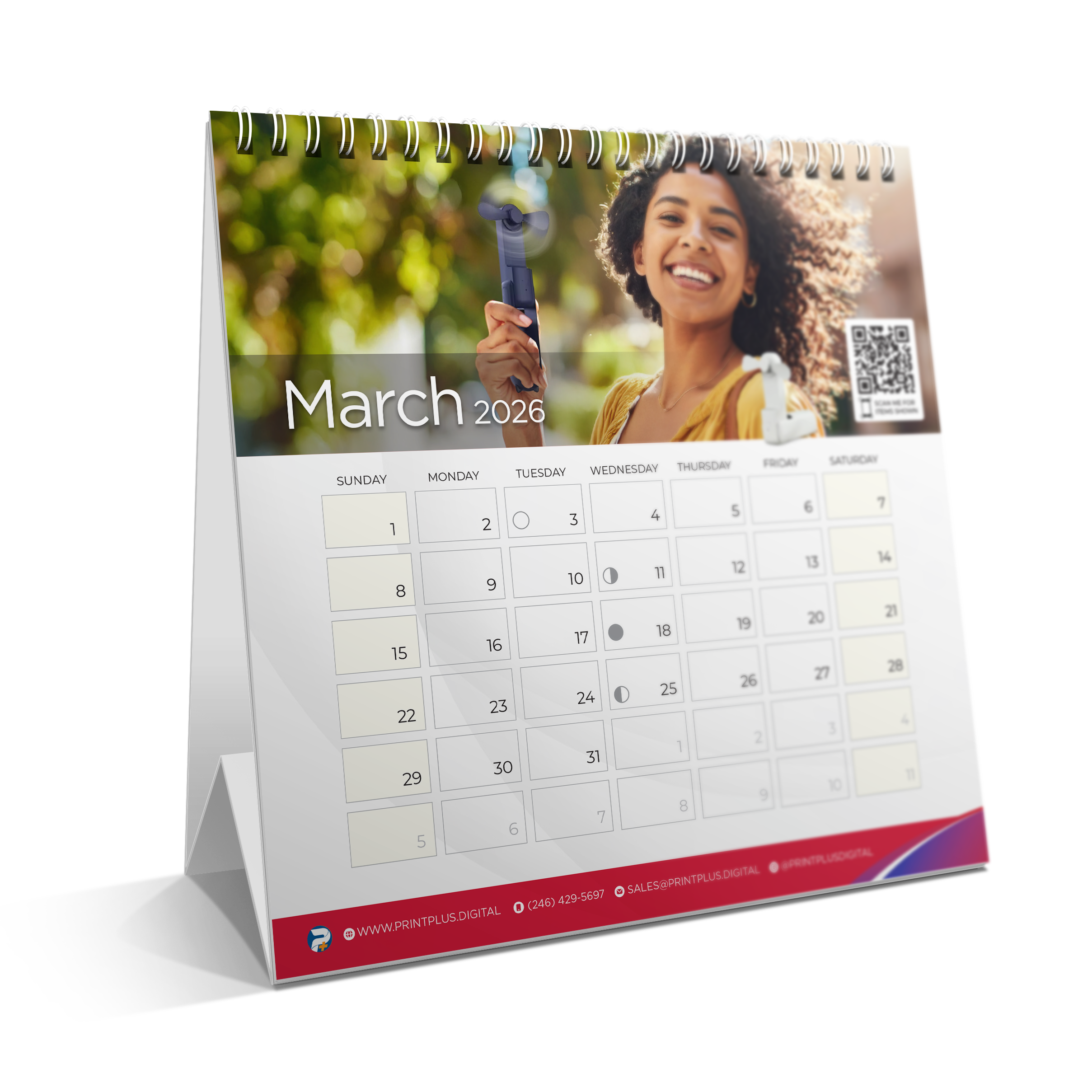 Desk Calendar 5.75"x5.75"- 14 pages
