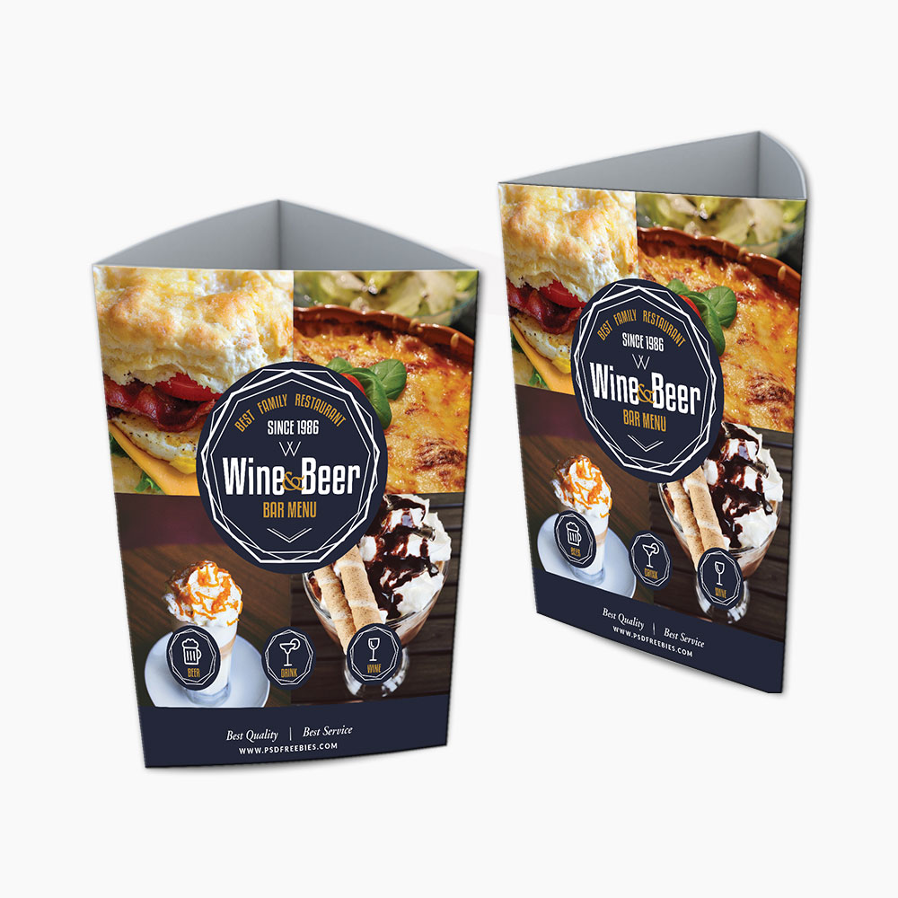 Table Tent Card Three Side