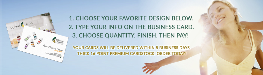 Young Living Business Card Templates