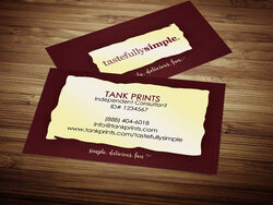 Tastefully Simple Business Card Design 1