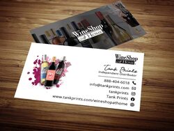 Wine Shop at Home Business Card Design 2