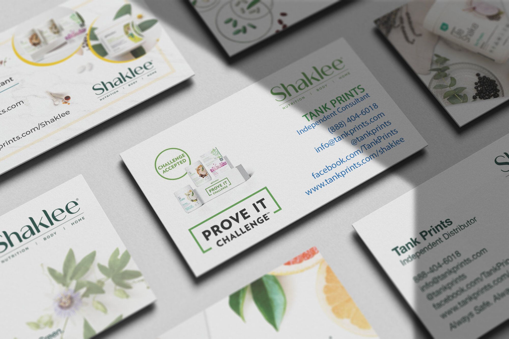 Shaklee Business Cards - FREE SHIPPING | Tank Prints