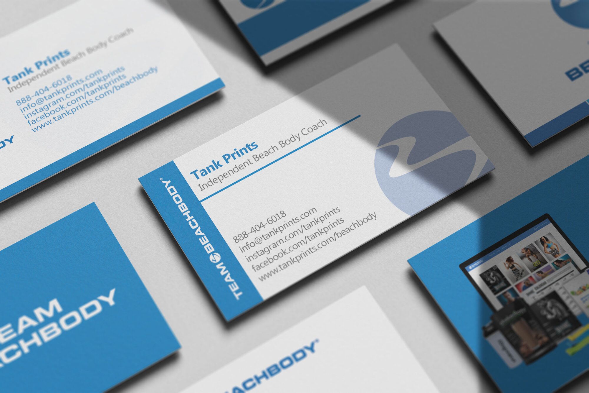 Beach Body Business Cards