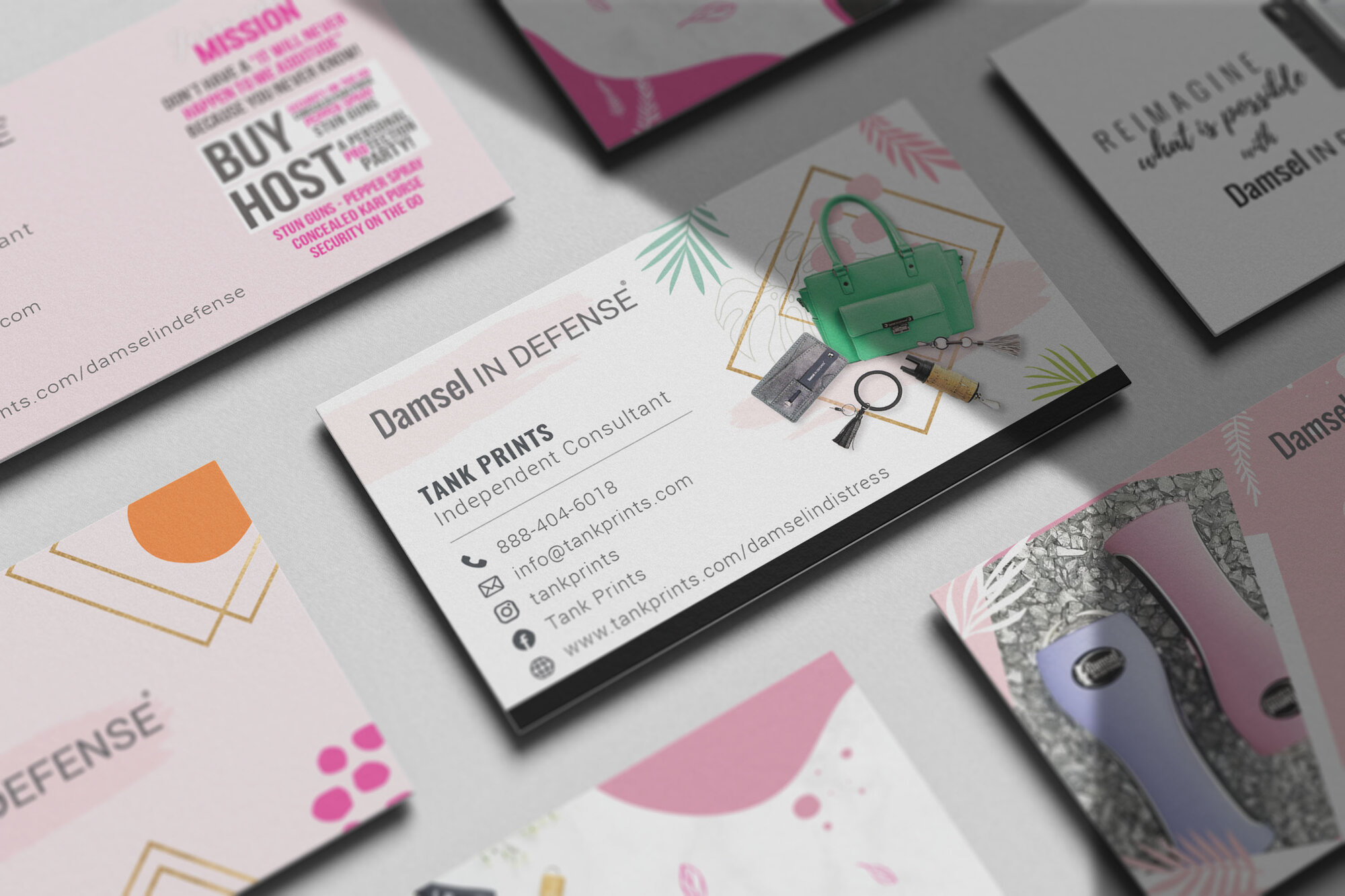 Damsel in Defense Business Cards