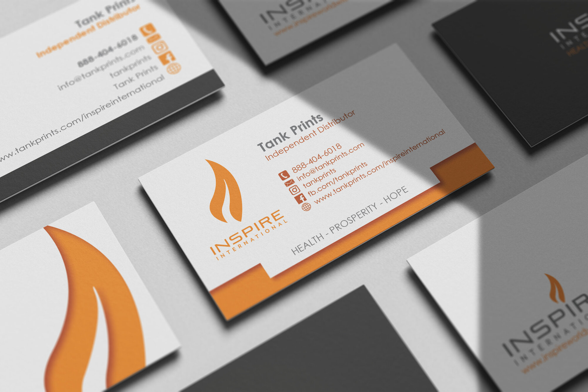 Inspire International Business Cards