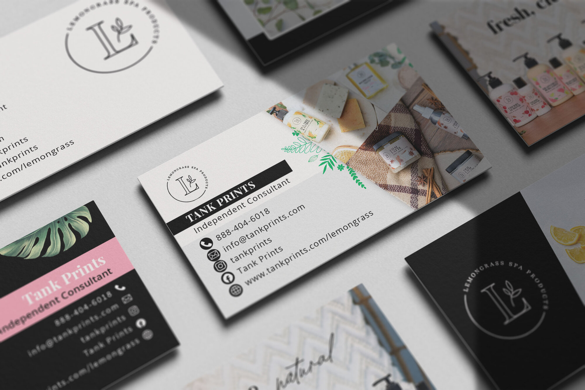 Lemongrass Spa Business Cards