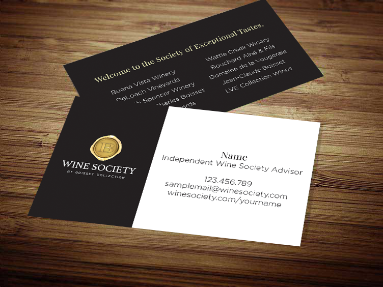Wine Society Business Cards