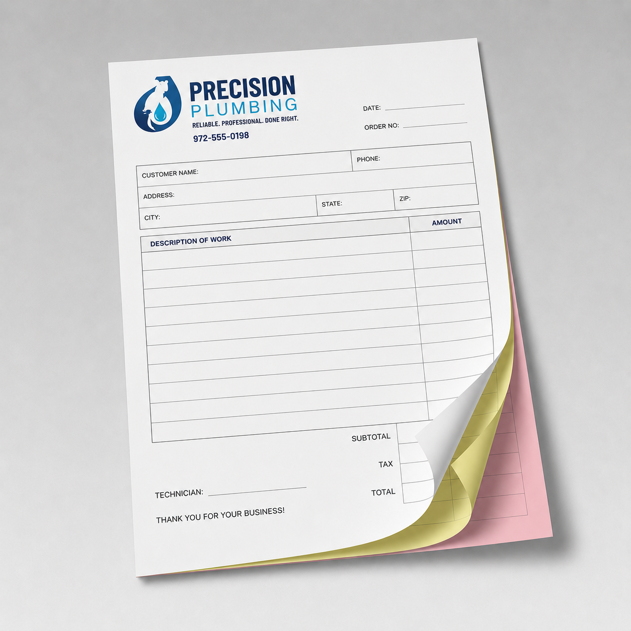 3-part NCR Forms
