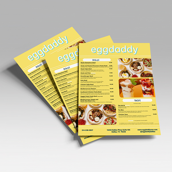 Water / Tear Resistant Menus