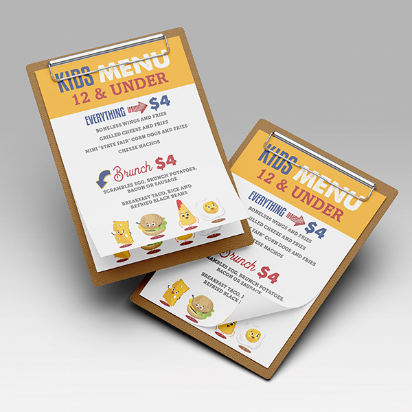 Kids Menus 2